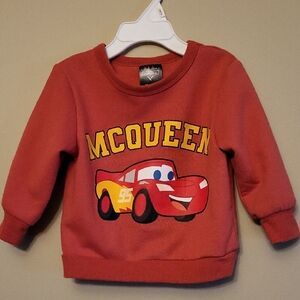 Disney "McQueen" rust colored crew neck sweatshirt